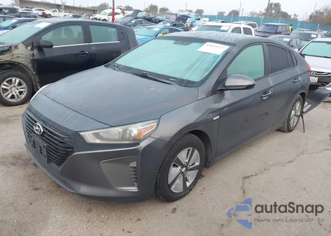 2017 Hyundai Ioniq Hybrid Blue from USA, damaged, VIN KMHC65LC8HU056864